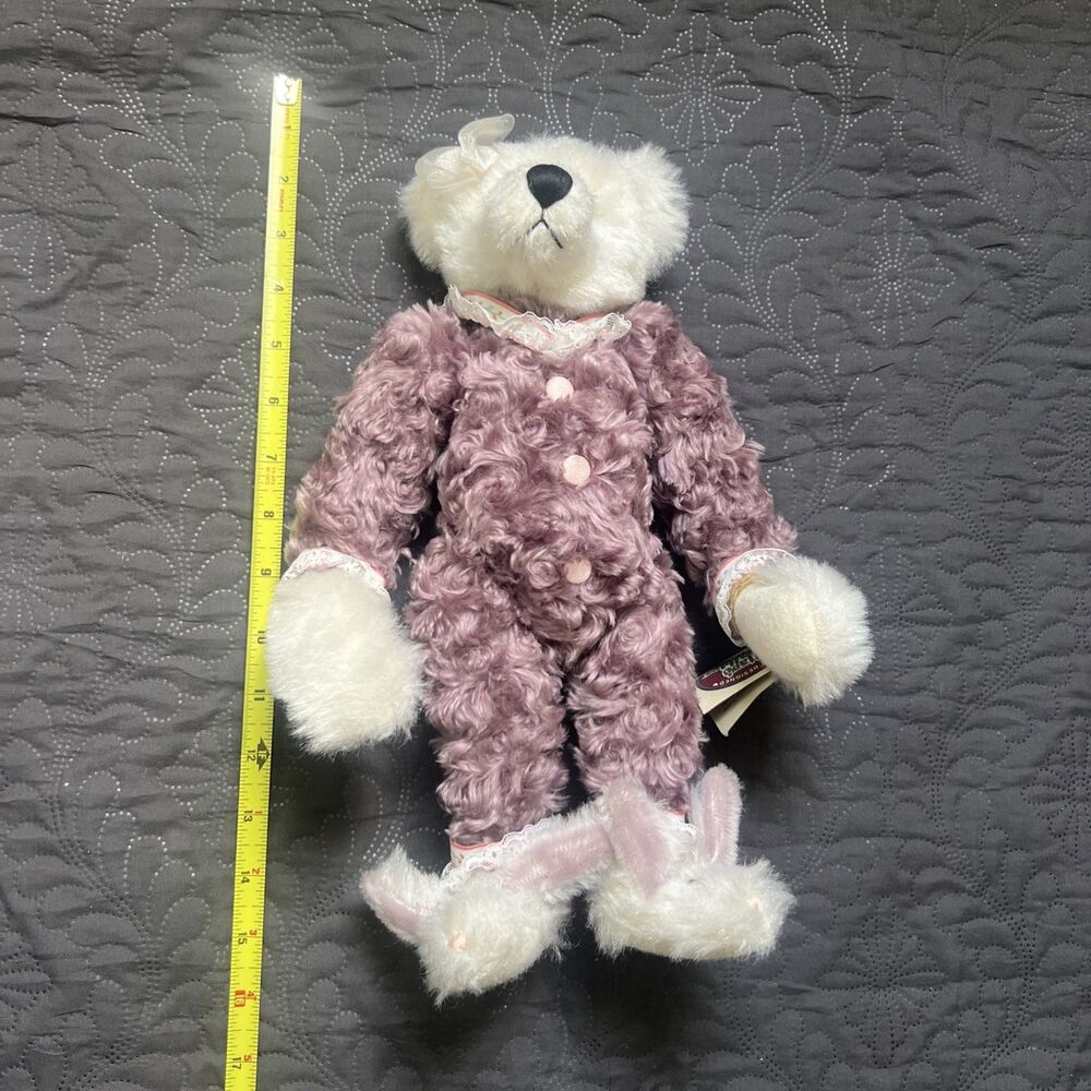 VTG 1998 GANZ COTTAGE COLLECTIBLES TEDDY LINDSEY JOINTED POSEABLE PLUSH BEAR 20’ - Picture 16 of 16